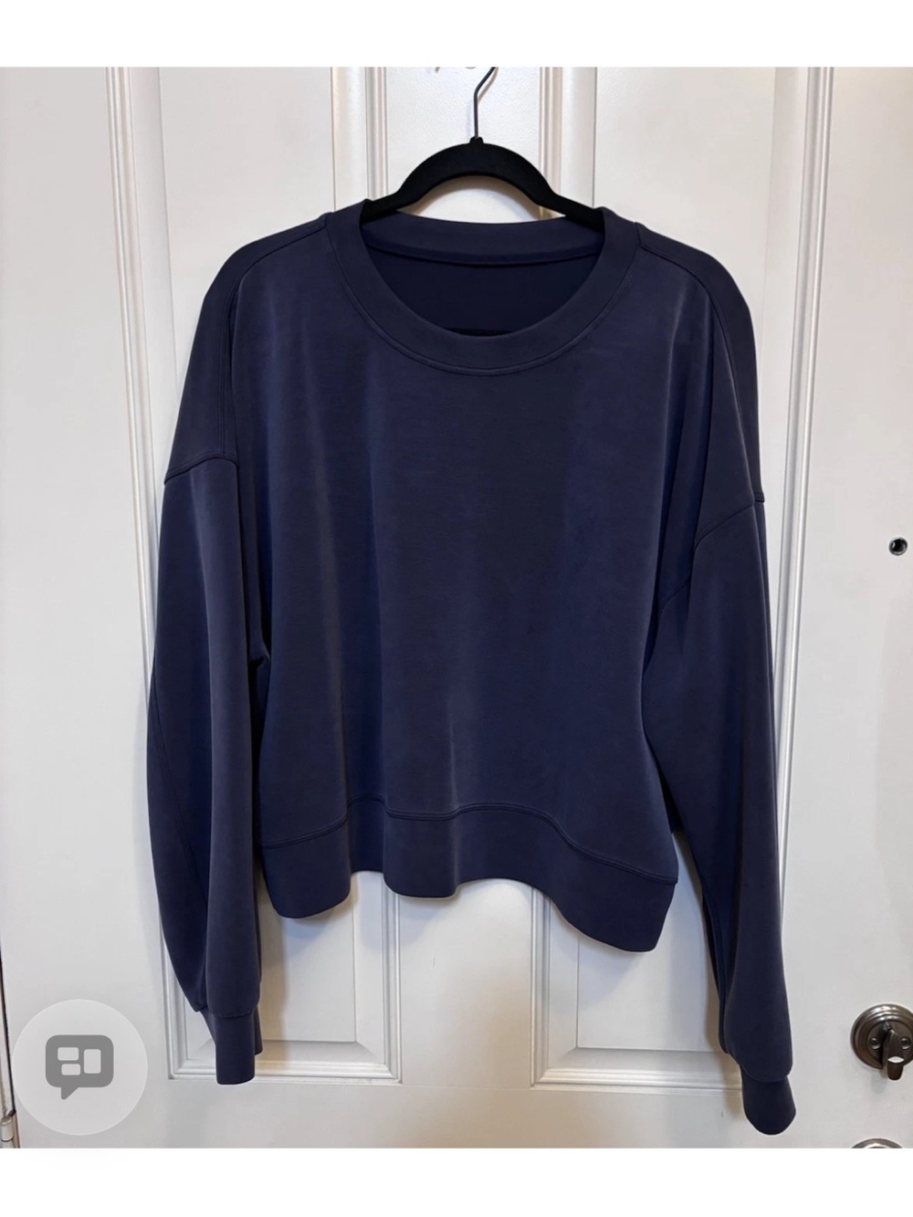 lululemon athletica Slate blue softstreme perfectly oversized Crew Sweatshirt